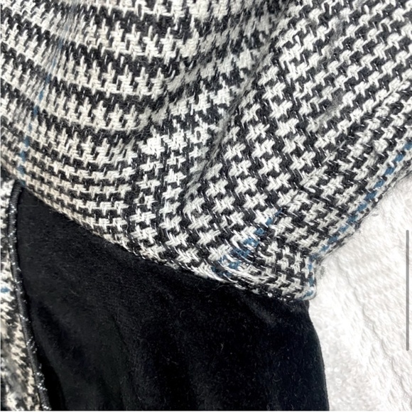 St. Martins Black & White Houndstooth Button Up Jacket S - Picture 9 of 16